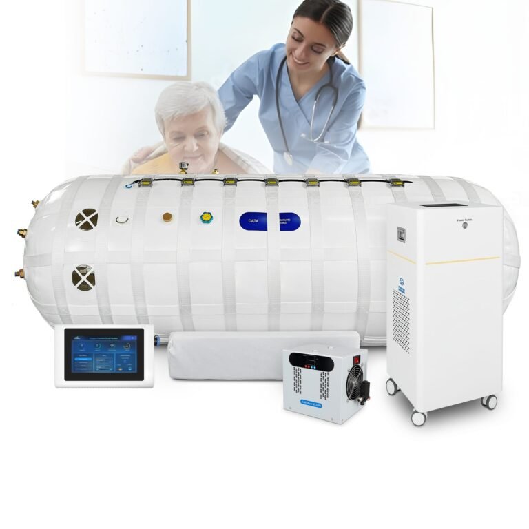 An old woman near the hbot